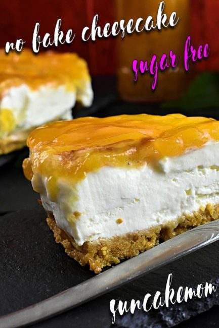 Sugar-Free Cheesecake Recipe - Apricot [No Bake] | FitttZee