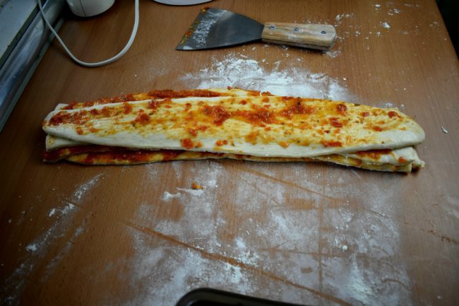 Pull-apart-pizza-bread-process