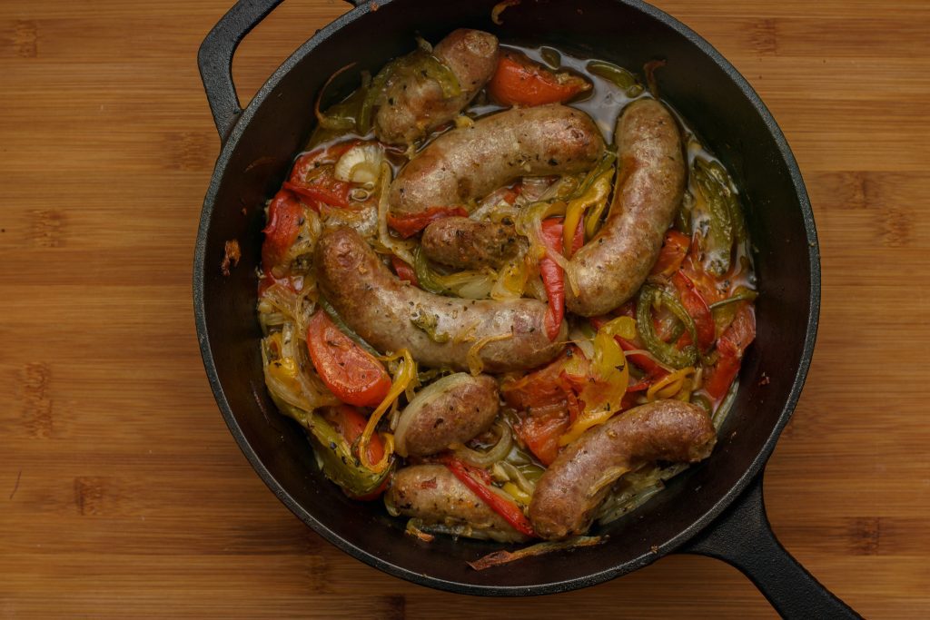 Sausage and peppers - SunCakeMom