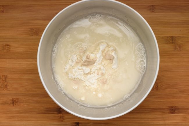 Flour yeast water wet dough -gp- SunCakeMom