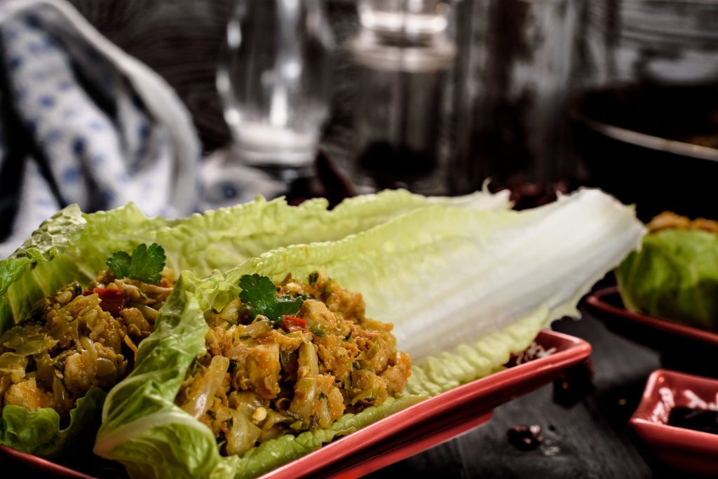 Thai chicken lettuce wrap recipe - SunCakeMom
